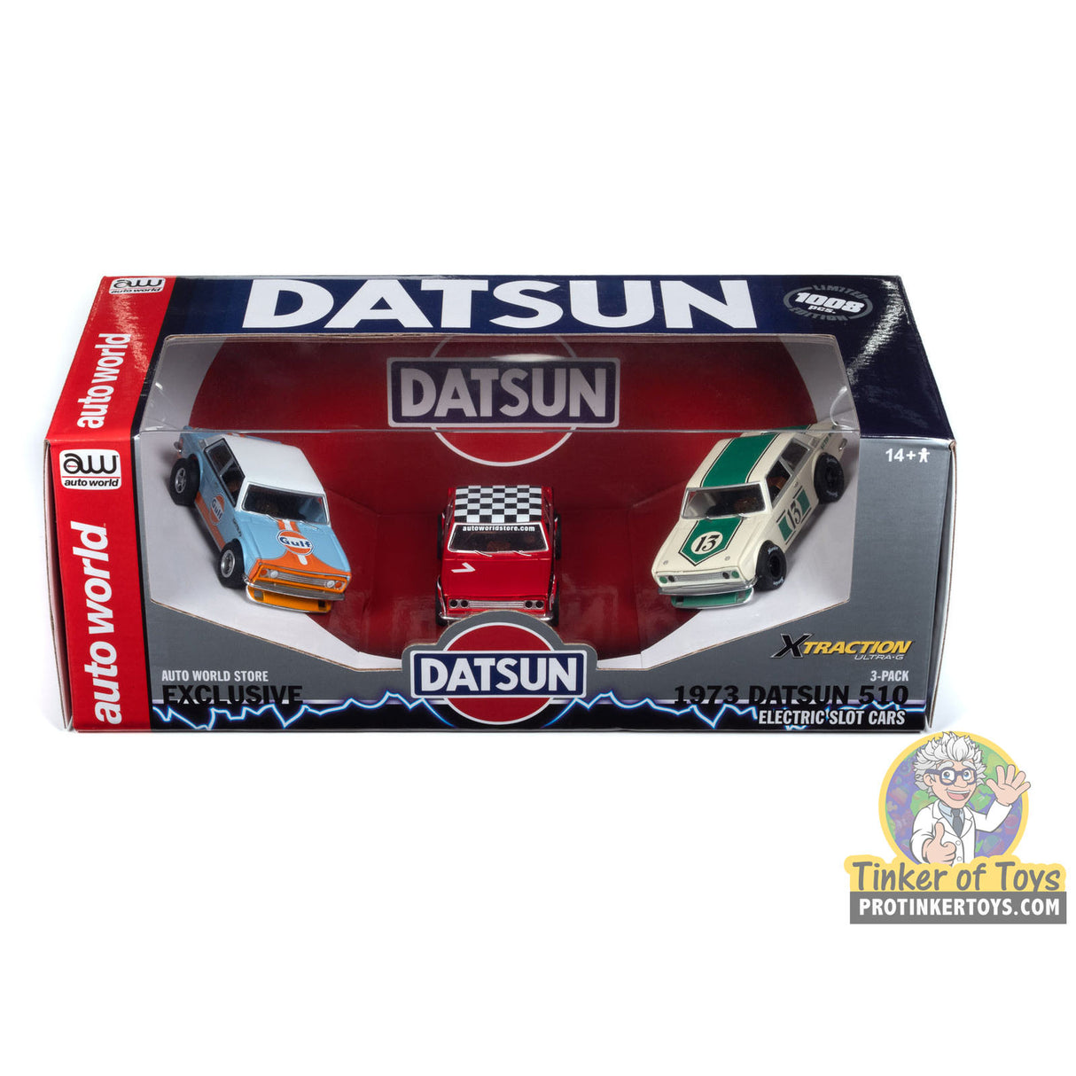 Xtraction 1973 Datsun 510 (3 Car Set) (AW Exclusive) | SCM164 | Auto World