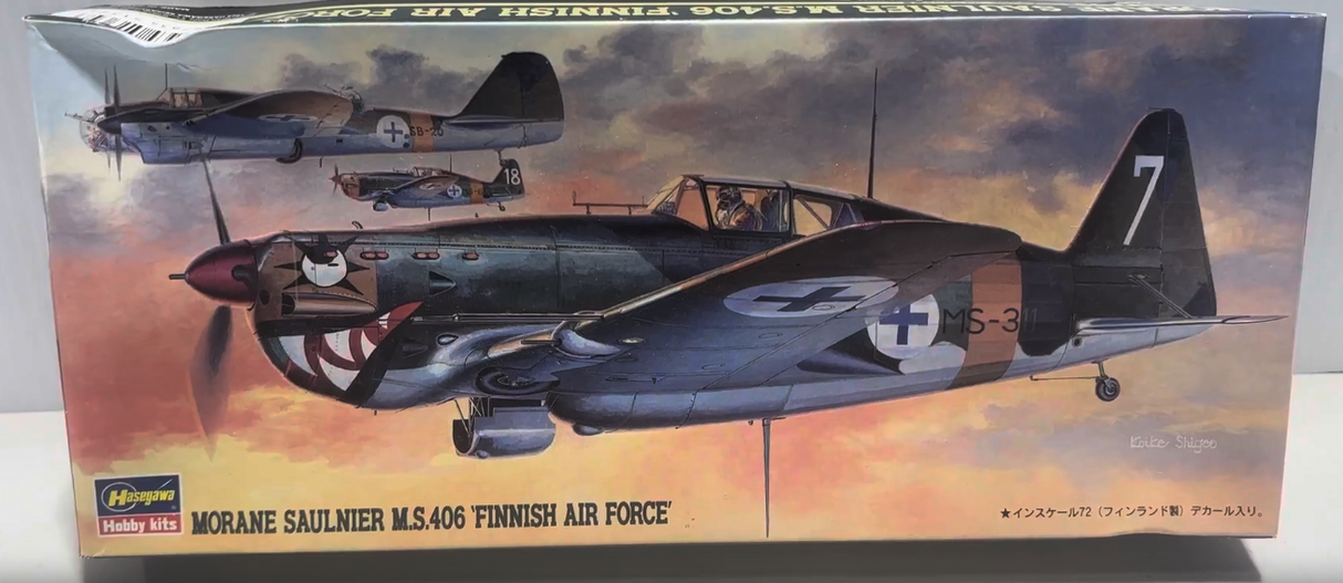 Morane Saulnier M.S.406 'Finnish Air Force' 1:72 | AP104 | Hasegawa