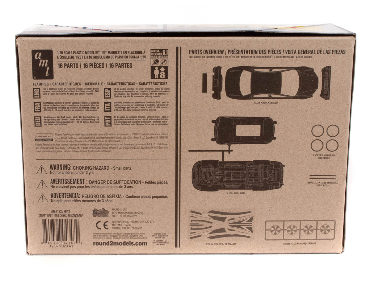 Street Heat 1998 Chrysler Concorde Slammers SNAP 1:25 Scale Model Kit | AMT1227M | AMT
