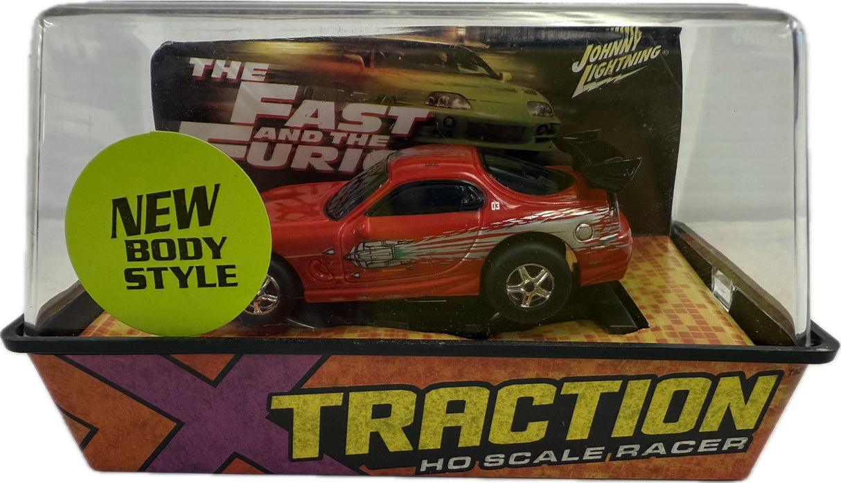 Mazda RX7 Red Xtraction Chassis Ho Scale Racer | Auto World