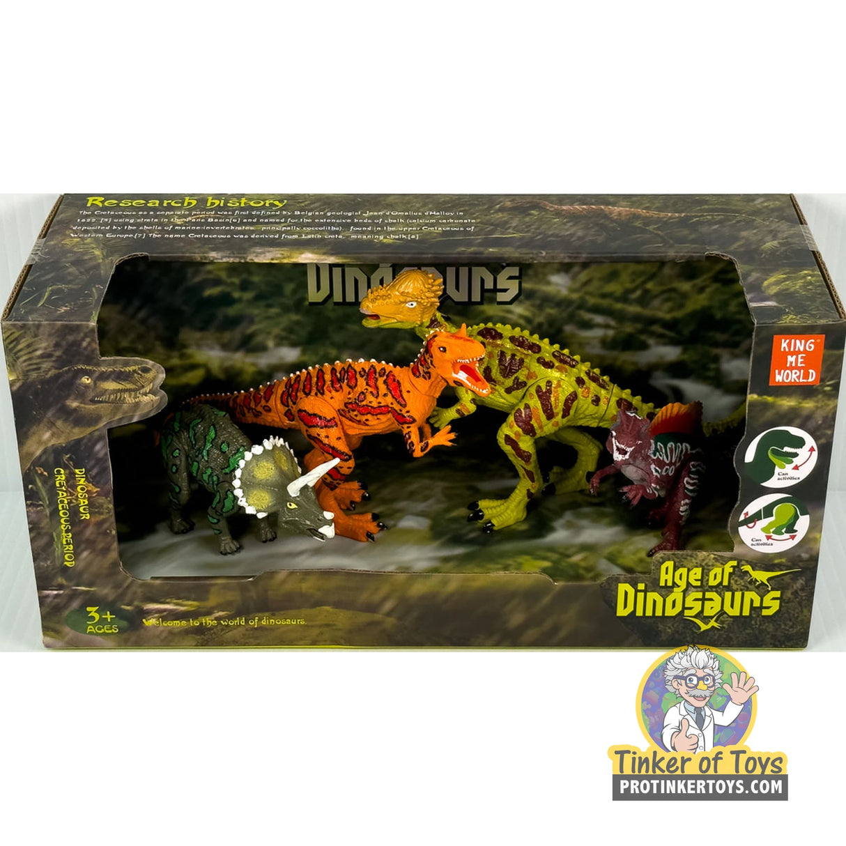 Age of Dinosaurs Figure Set (4 Pieces) | IMX17249 | King Me World