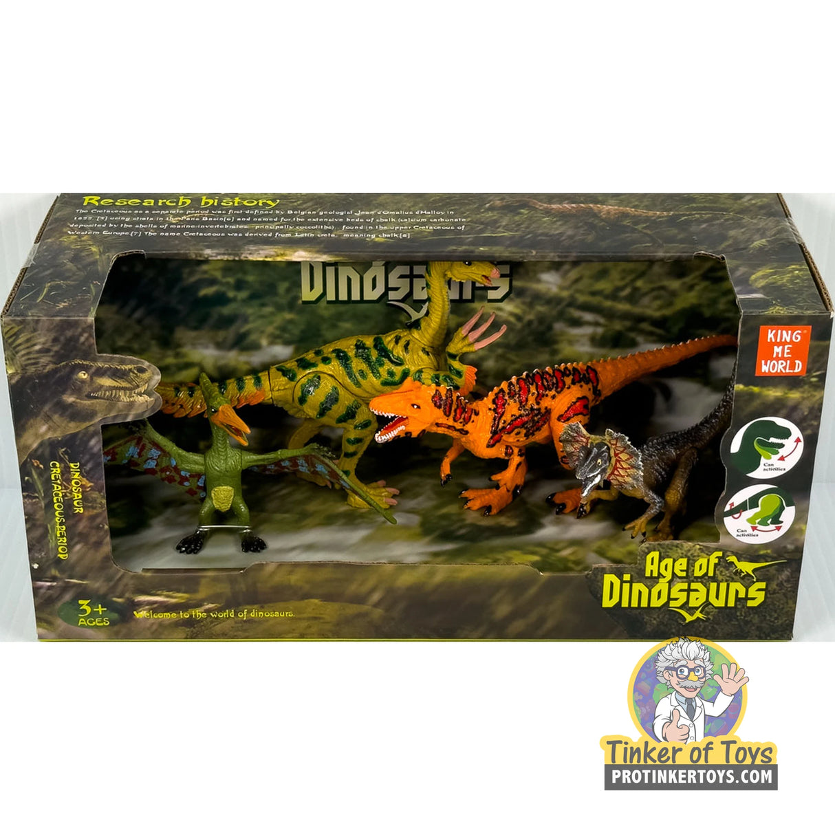 Age of Dinosaurs Figure Set (4 Pieces) | IMX17250 | King Me World