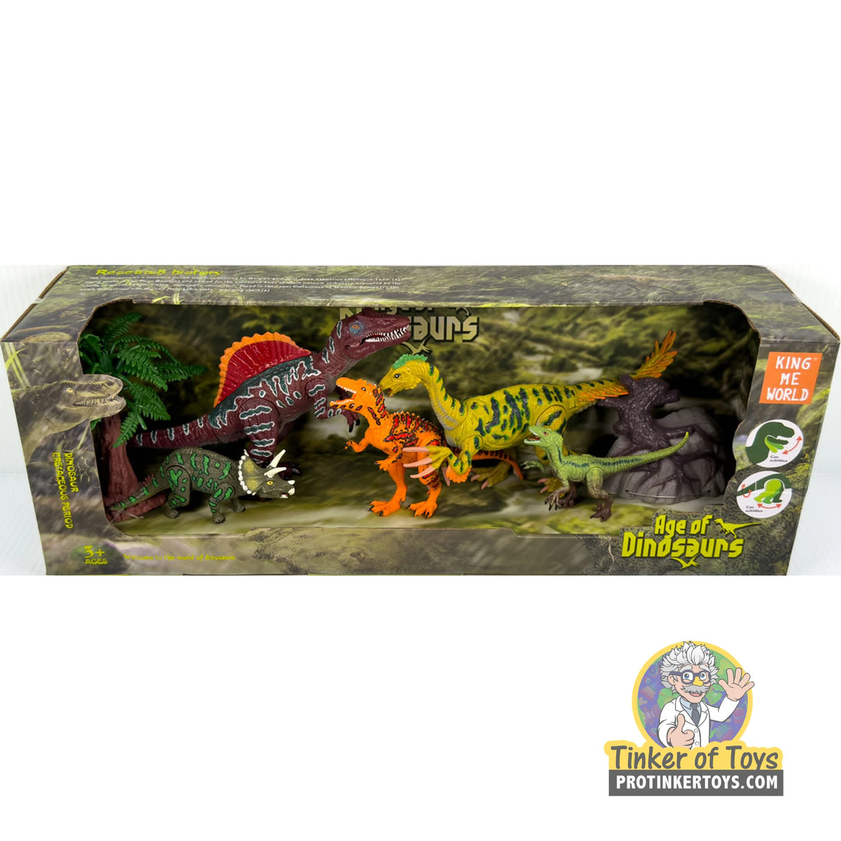 Age of Dinosaurs Figure Set (7 Pieces) | IMX17248 | King Me World