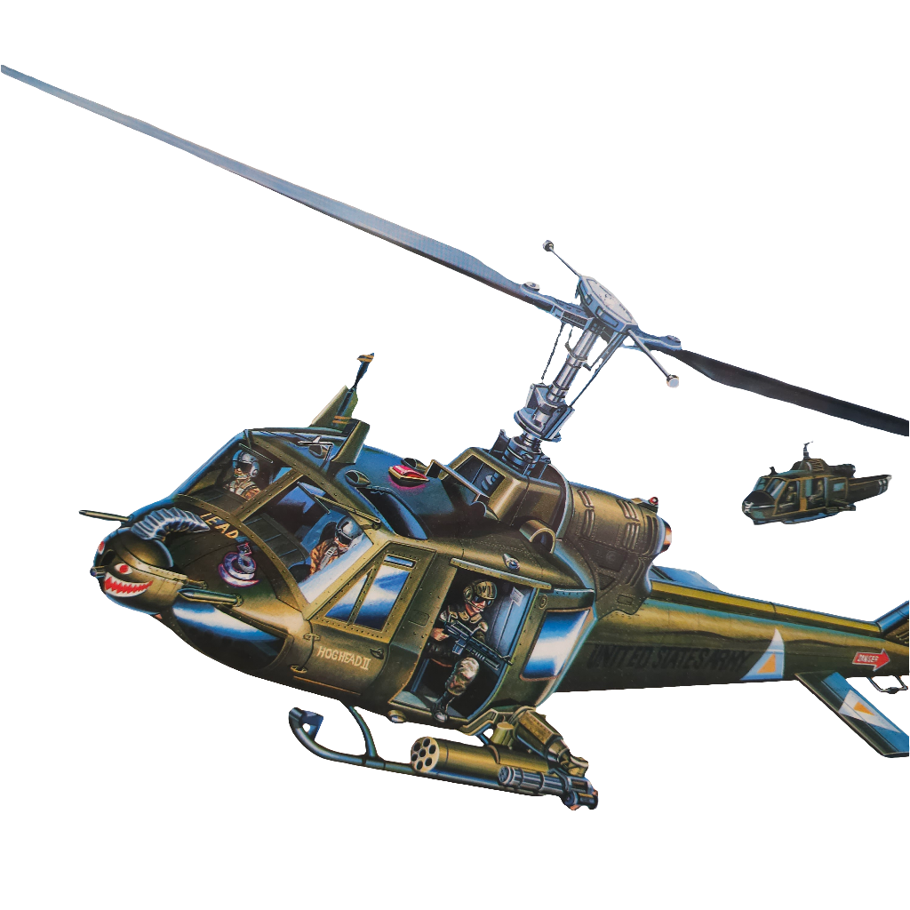 UH-1C Huey Cobra U.S. Army Attack Helicopter | Kit No-9000 | Seminar Plastic Model CO