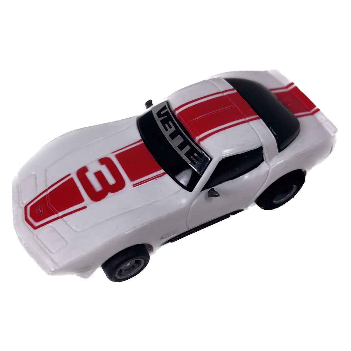 67 Chevy Corvette Coupe ☆HOスロットカー☆入手困難 1979 Chevrolet Corvette White 3 w/ Vette Windshield Banner