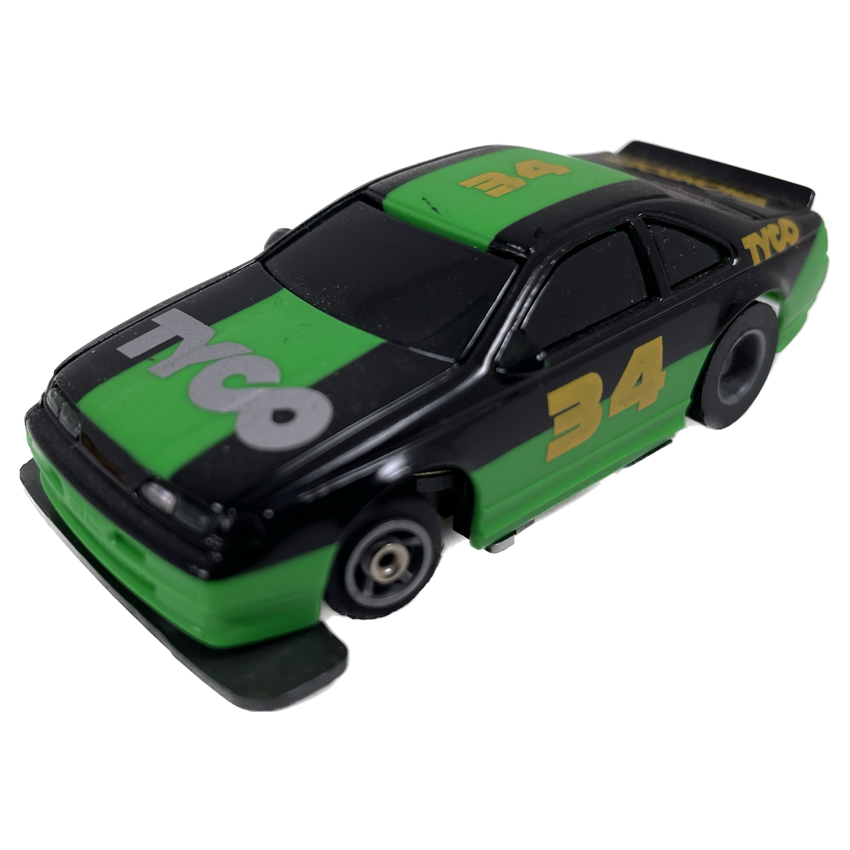 Stock Car Tyco #34 Green Black | B6455 | Tyco
