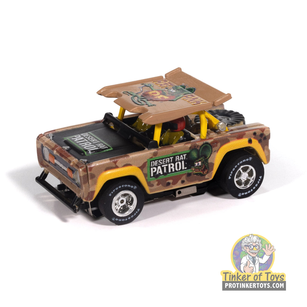 Xtraction 1972 Ford Baja Bronco Rat Fink (Yellow) | SC422 | Auto World
