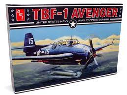 Second Chance Grumman TBF-1 Avenger Torpedo Bomber United States Navy - WWII 1:25 Scale Model Kit | AMT1377 | Round2
