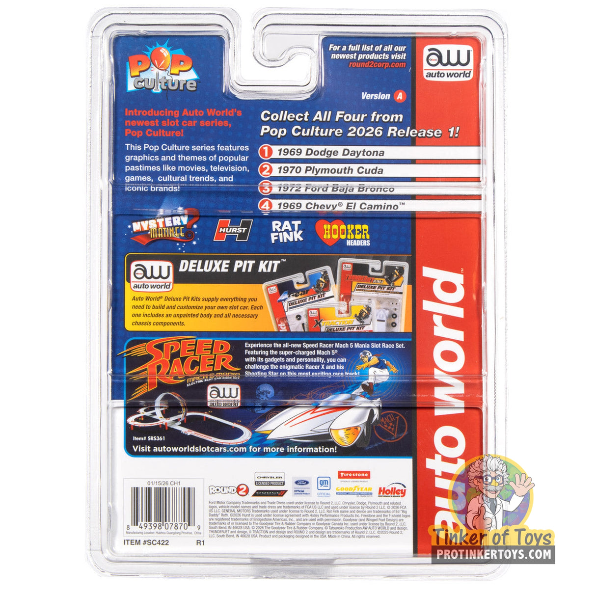 Xtraction 1969 Dodge Daytona Mystery Matinee (Yellow & Blue) | SC422 | Auto World