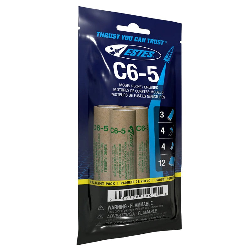 C6-5 Model Rocket Engine FP (Flight Pack) | EST10056 | Estes