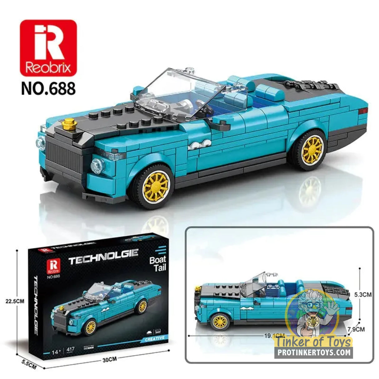 Reobrix 688 Luxury-Style Building Set (417 pcs)
