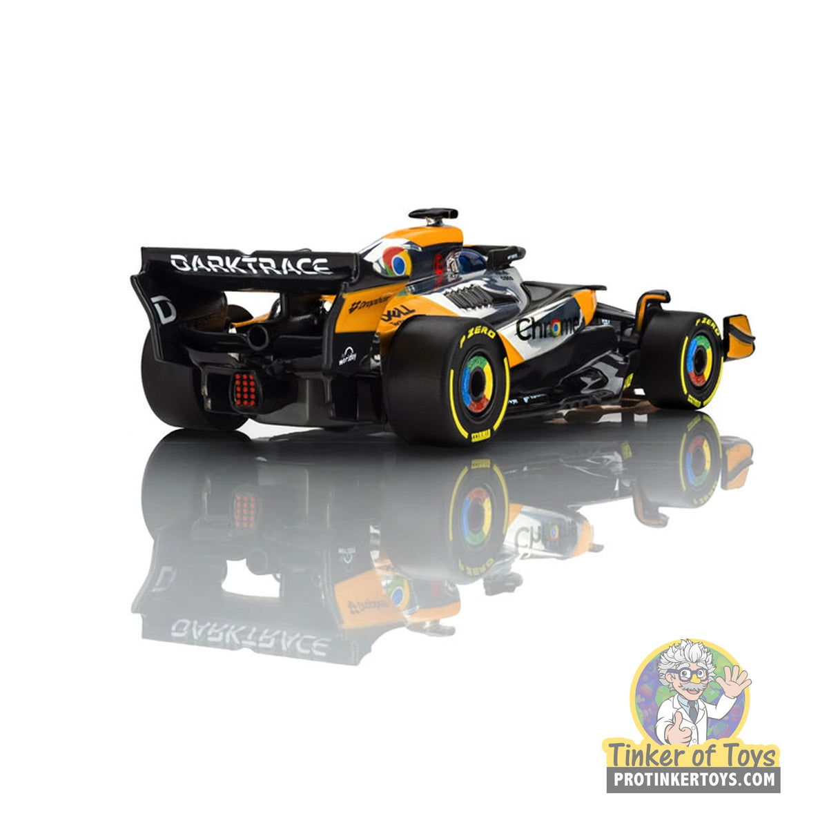 AFX McLaren F1 MCL38 #81 Austin Chrome Edition Mega G+ HO Slot Car