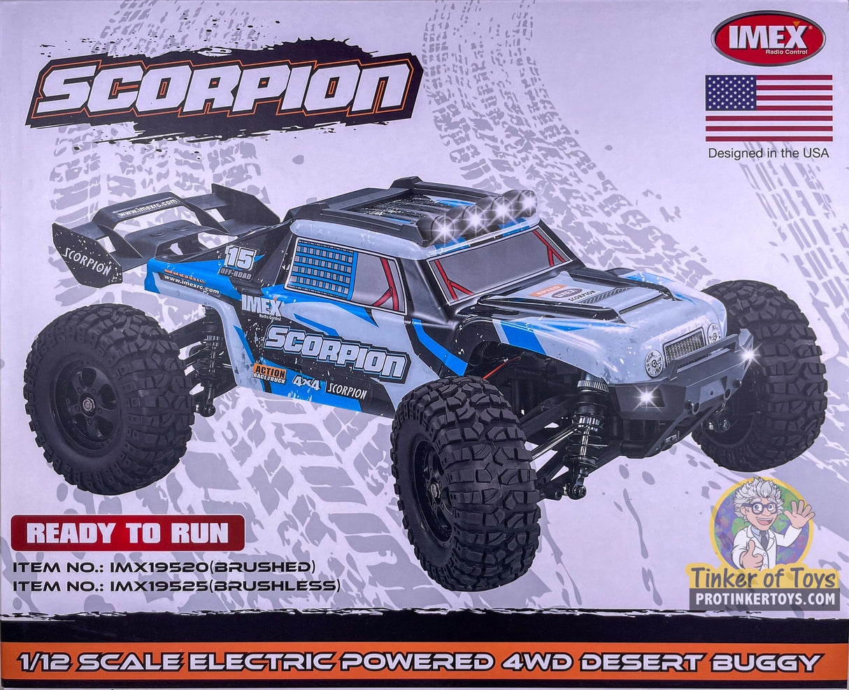 Scorpion 1/12th Brushless RTR 4WD Desert Buggy | IMX19525 | IMEX-RC