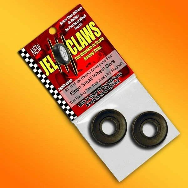 Slot Car Tires for Eldon Small Wheel Cars Jel Claws slot car tire set for ST 1115, view 2