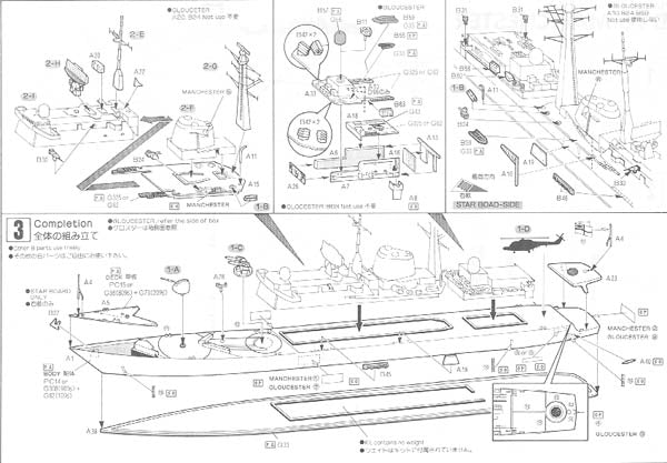 D95 MANCHESTER HMS Missle Destroyer Type 42 Batch | SW-1300 M-1 | Pit-Road