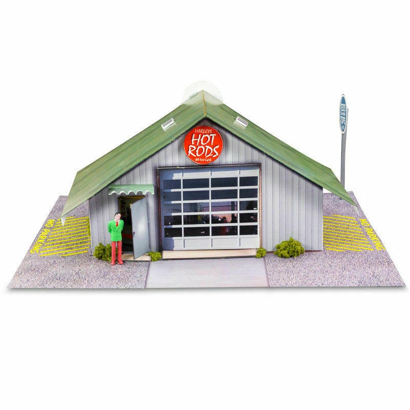Commercial Steel Garage Photo Real scale building kit for BK 3210, front view