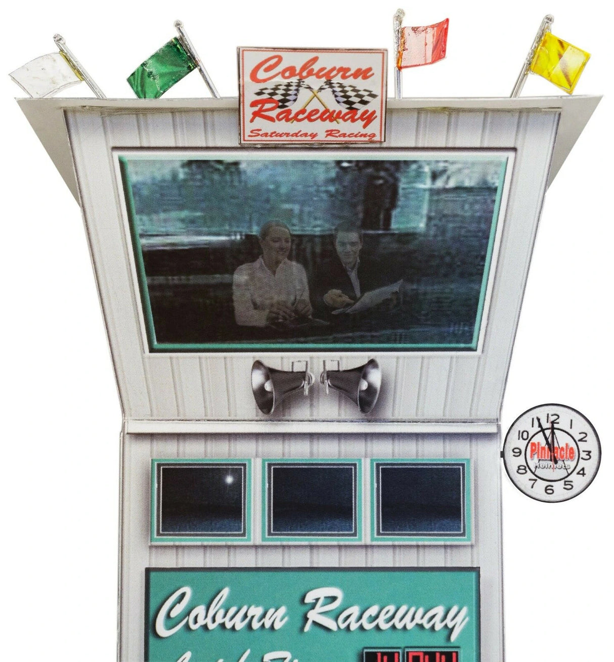 Race Tower Model Photo Real scale building kit for BK 3213, side view