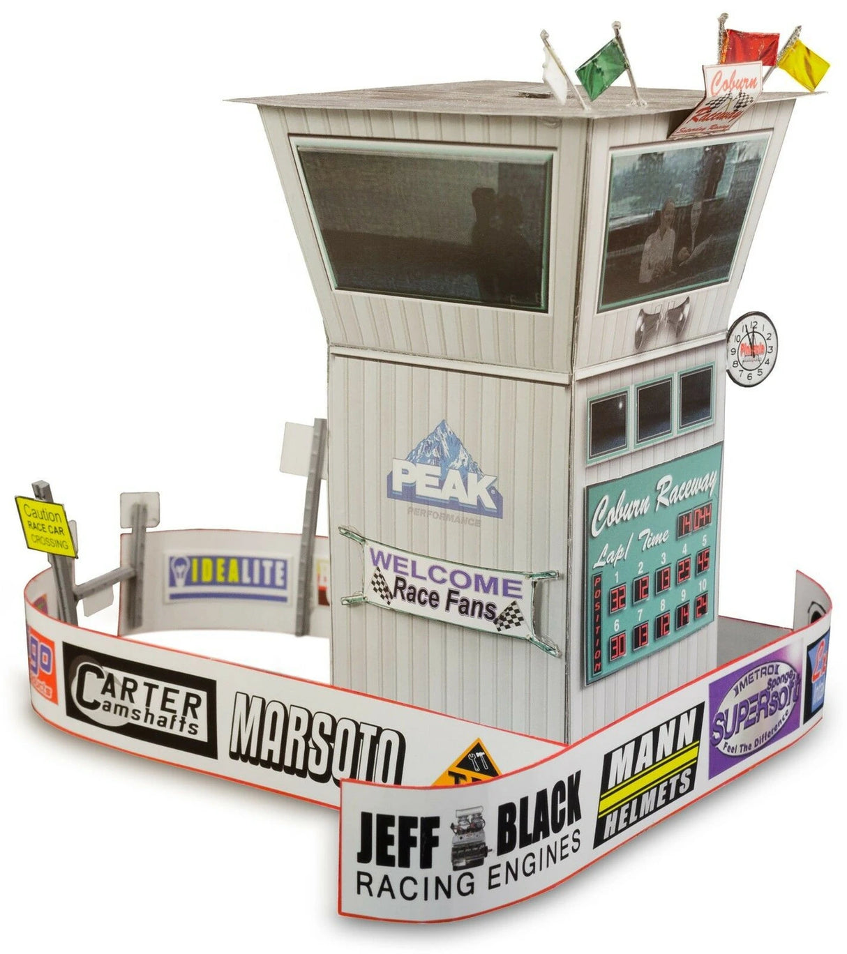 Race Tower Model Photo Real scale building kit for BK 3213, detail view