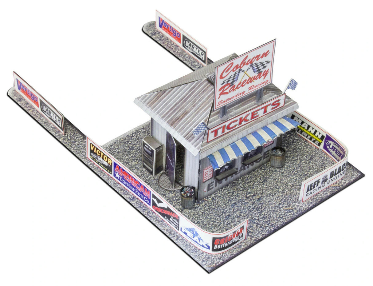Ticket and Gate Entrance Photo Real scale building kit for BK 4806, top view