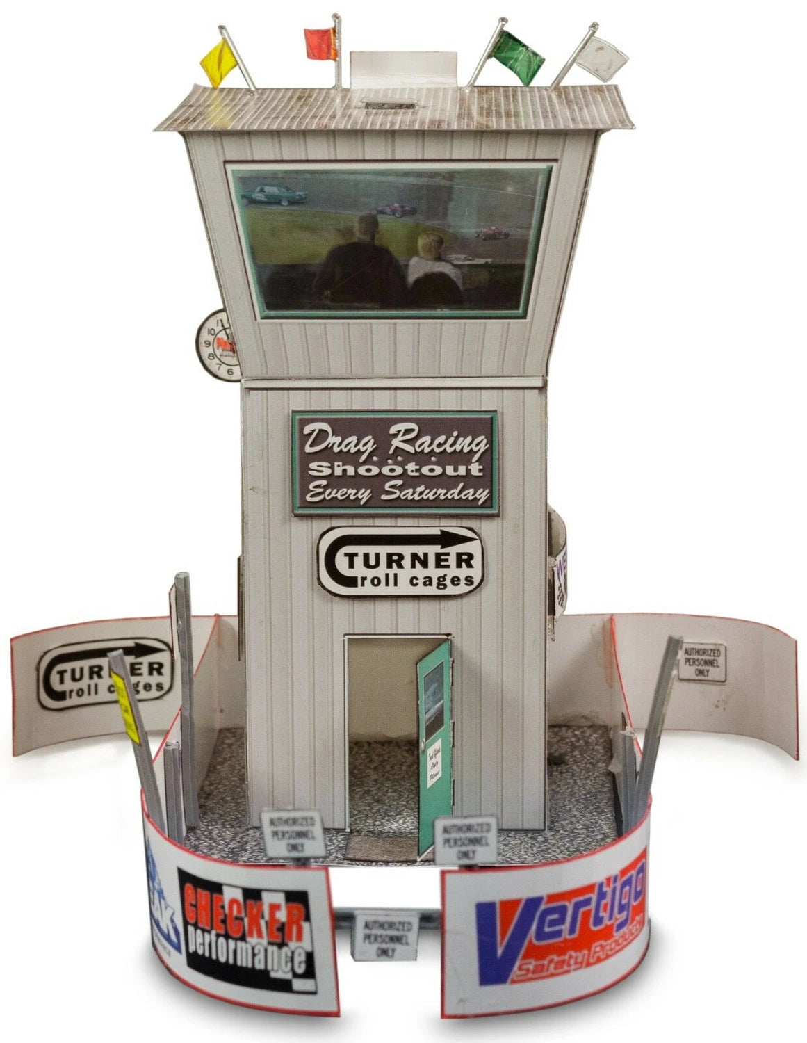 Race Tower Photo Real scale building kit for BK 6413, rear view
