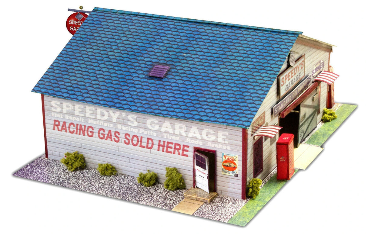 Speedy's Garage Photo Real scale building kit for BK 6422, front view