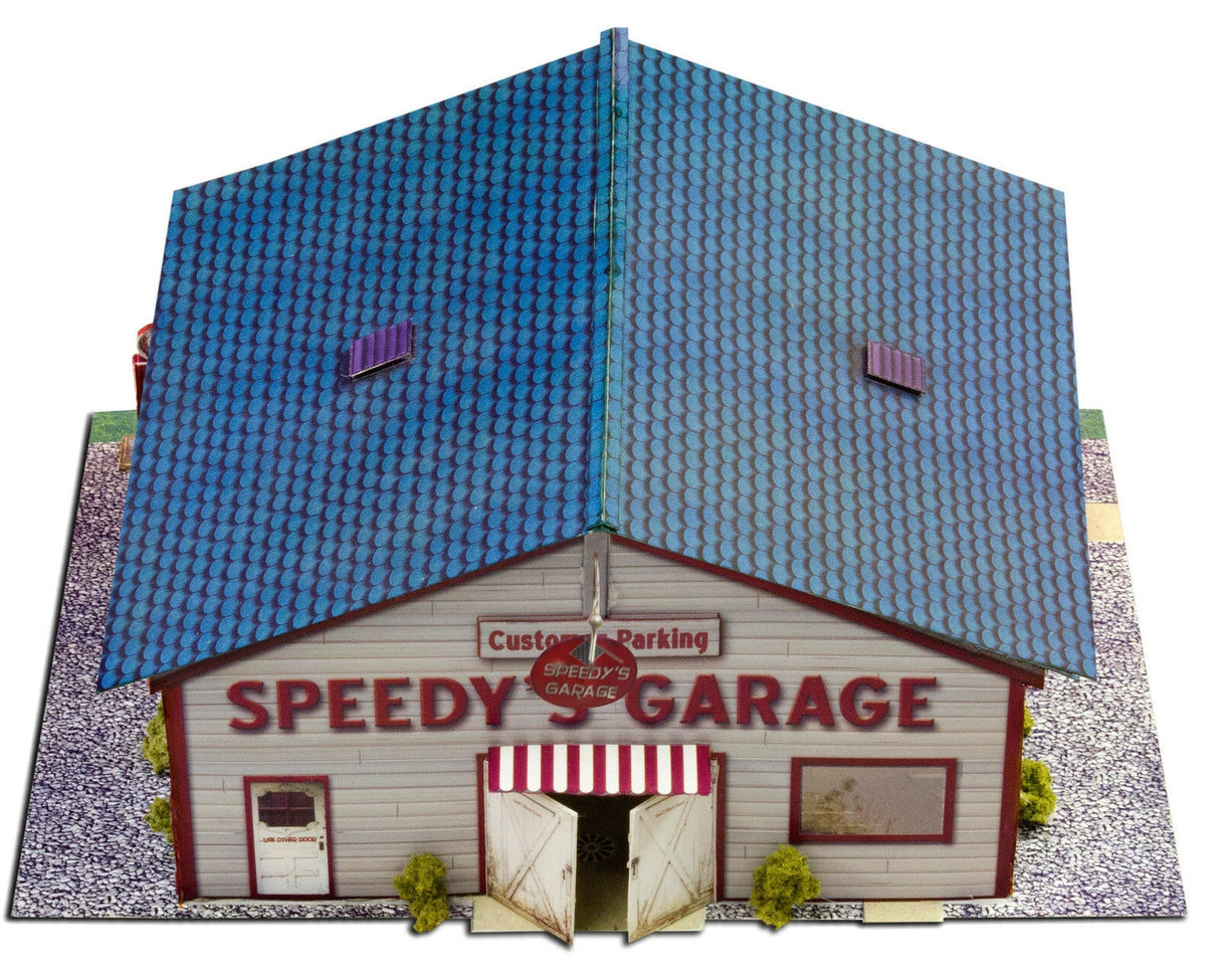 Speedy's Garage Photo Real scale building kit for BK 6422, detail view
