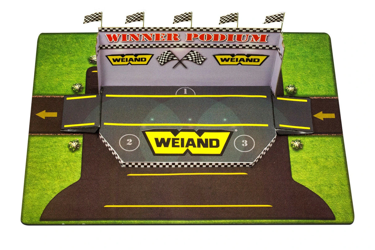 1/64 "winners Podium Photo Real scale building kit for BK 6427, side view