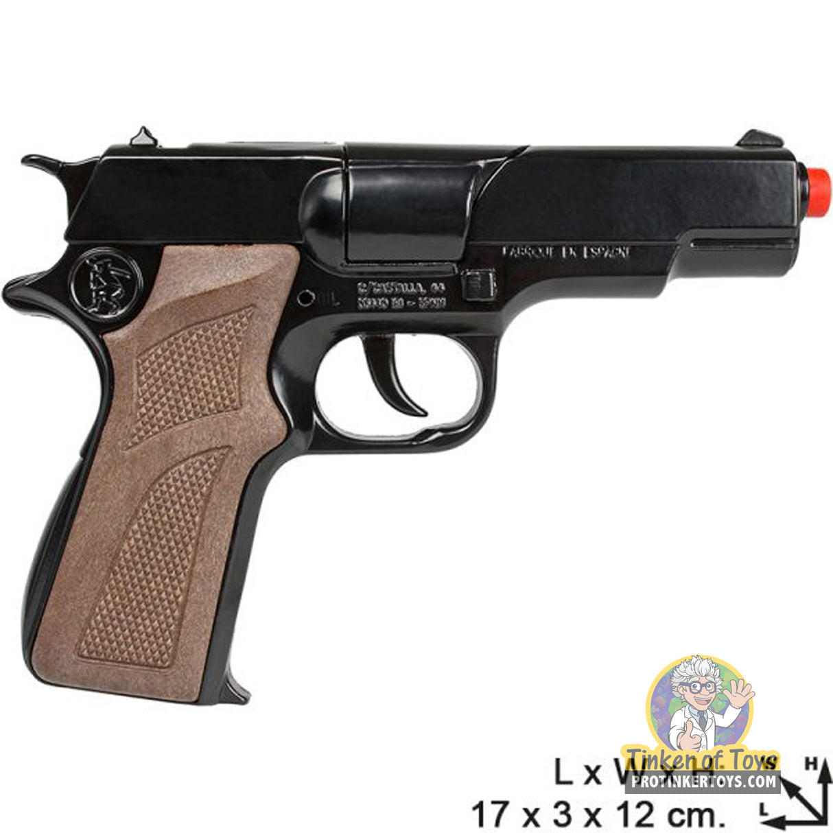 Police 1911 Style 8 Shot with Holster - Black | 3125/6 | Gonher