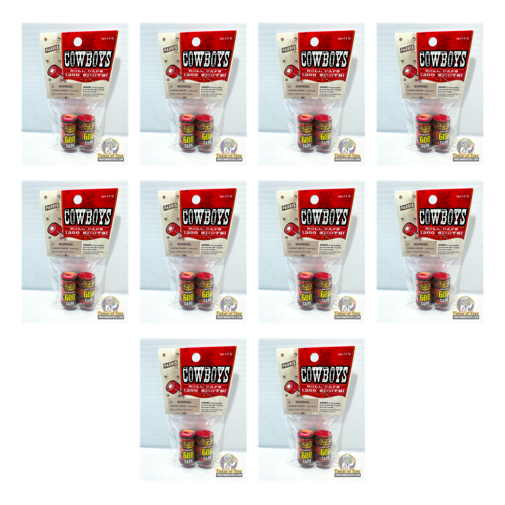 Roll Caps 10-Pack — 12,000 Shots | 912 | Parris Toys bundle collage