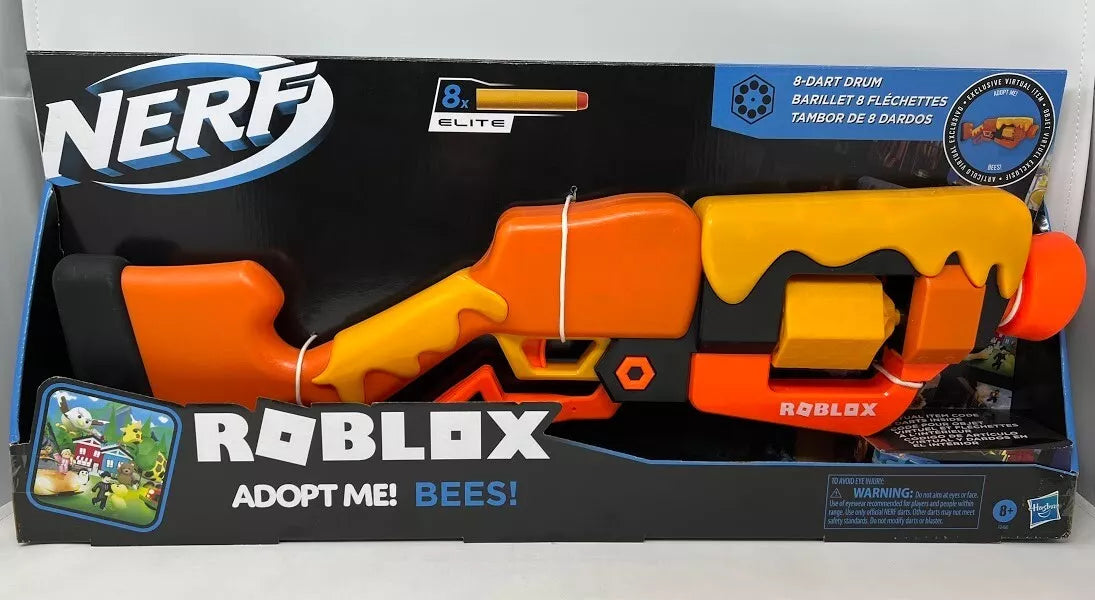 Nerf Roblox Adopt Me Bees Lever Action Dart Blaster 8 Darts | PN00060651 | Nerf