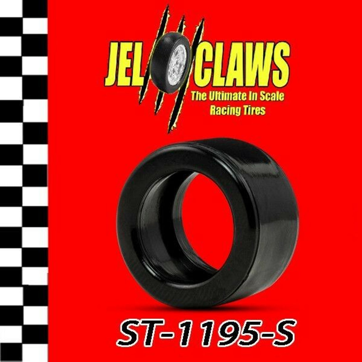 Scale Slot Car Tire for Scalextric Hornby TVR Early Cars 1/32 | ST 1195-S | Jel Claw