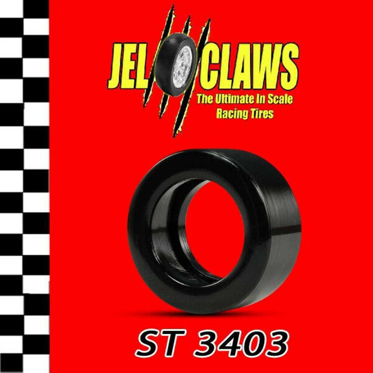 Jel Claws Tire for Carrera '34 Ford Hot Rod1/32 | ST 3403 | Jel Claw