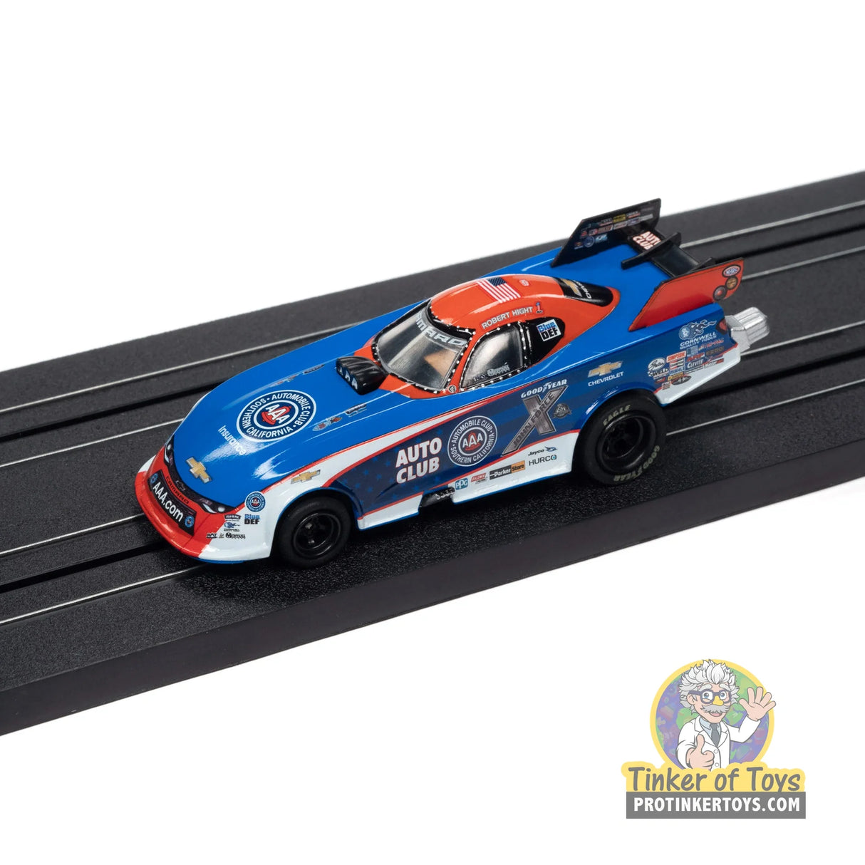 4Gear 2020 Chevrolet Camaro Funny Car — Robert Hight (AAA Auto Club) 3 | SC352 | Auto World — on-track view