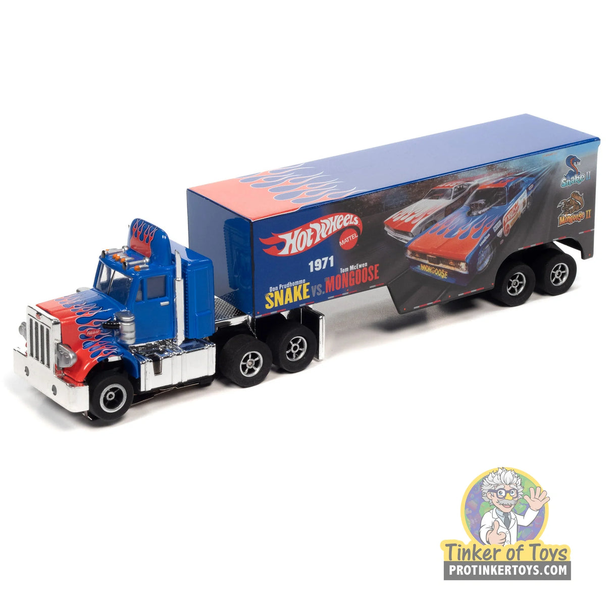 XTraction Racing Rig — Peterbilt Model 359 with Race Trailer (Snake II vs. Mongoose II) 2 | SC371 | Auto World — product view