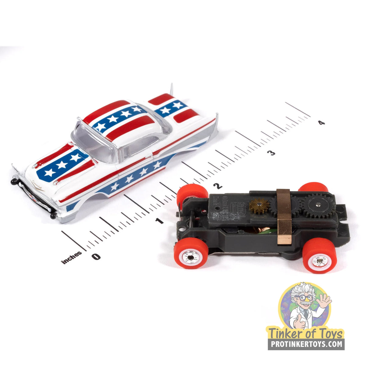 Thunderjet 1957 Chevy Bel Air (White, Red & Blue) 1A | SC430 | Auto World