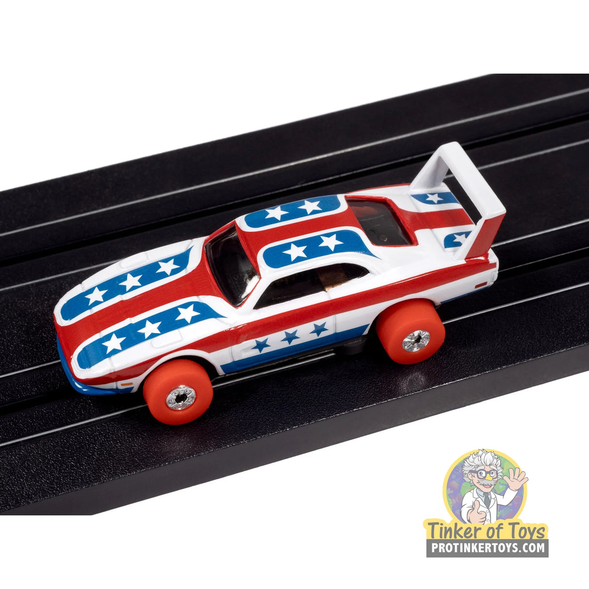 Thunderjet 1969 Dodge Charger Daytona (White, Red & Blue) 3A | SC430 | Auto World