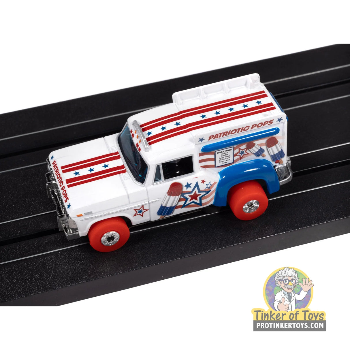 Thunderjet 1969 Ford Ice Cream Truck (White, Red & Blue) 4A | SC430 | Auto World