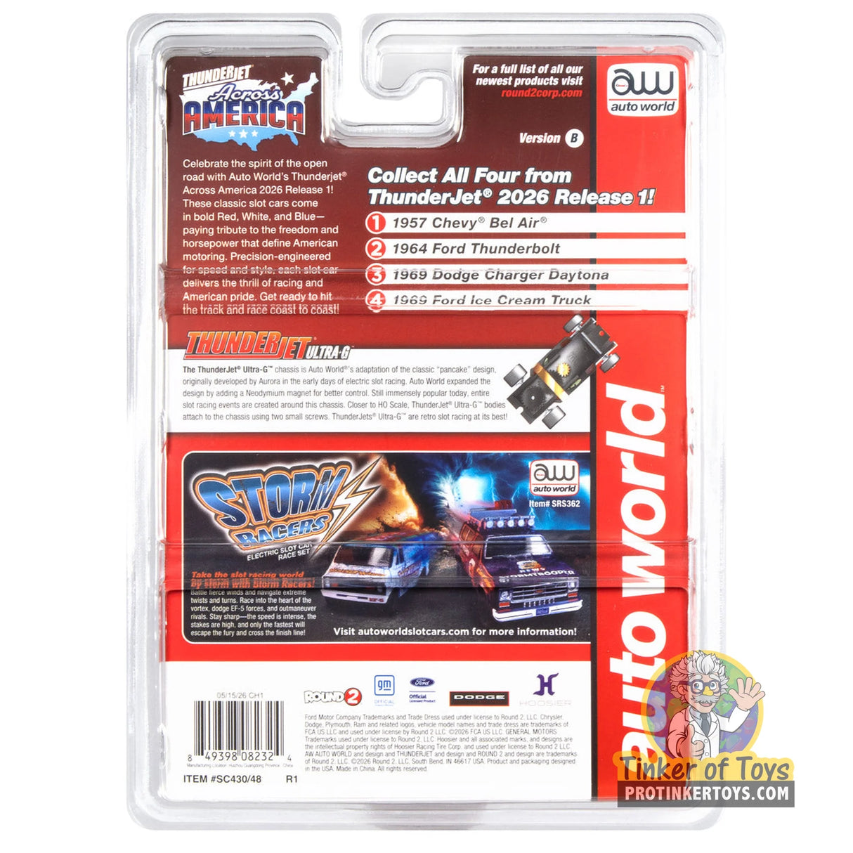 Thunderjet 1969 Ford Ice Cream Truck (Silver, White, Red & Blue) 4B | SC430 | Auto World