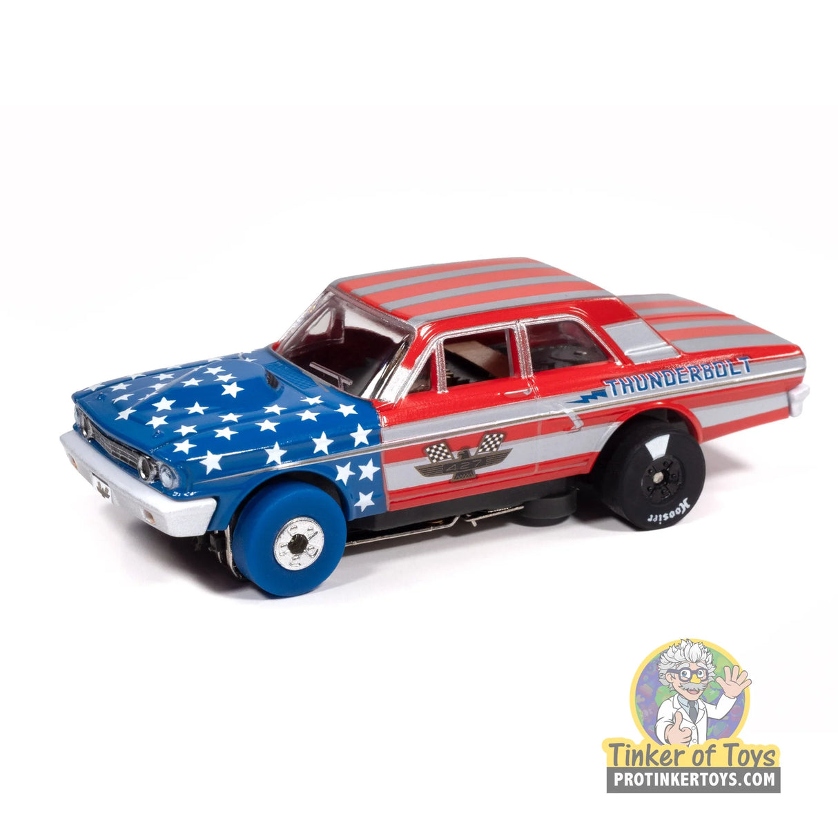 Thunderjet 1964 Ford Thunderbolt (Silver, White, Red & Blue) 2B | SC430 | Auto World