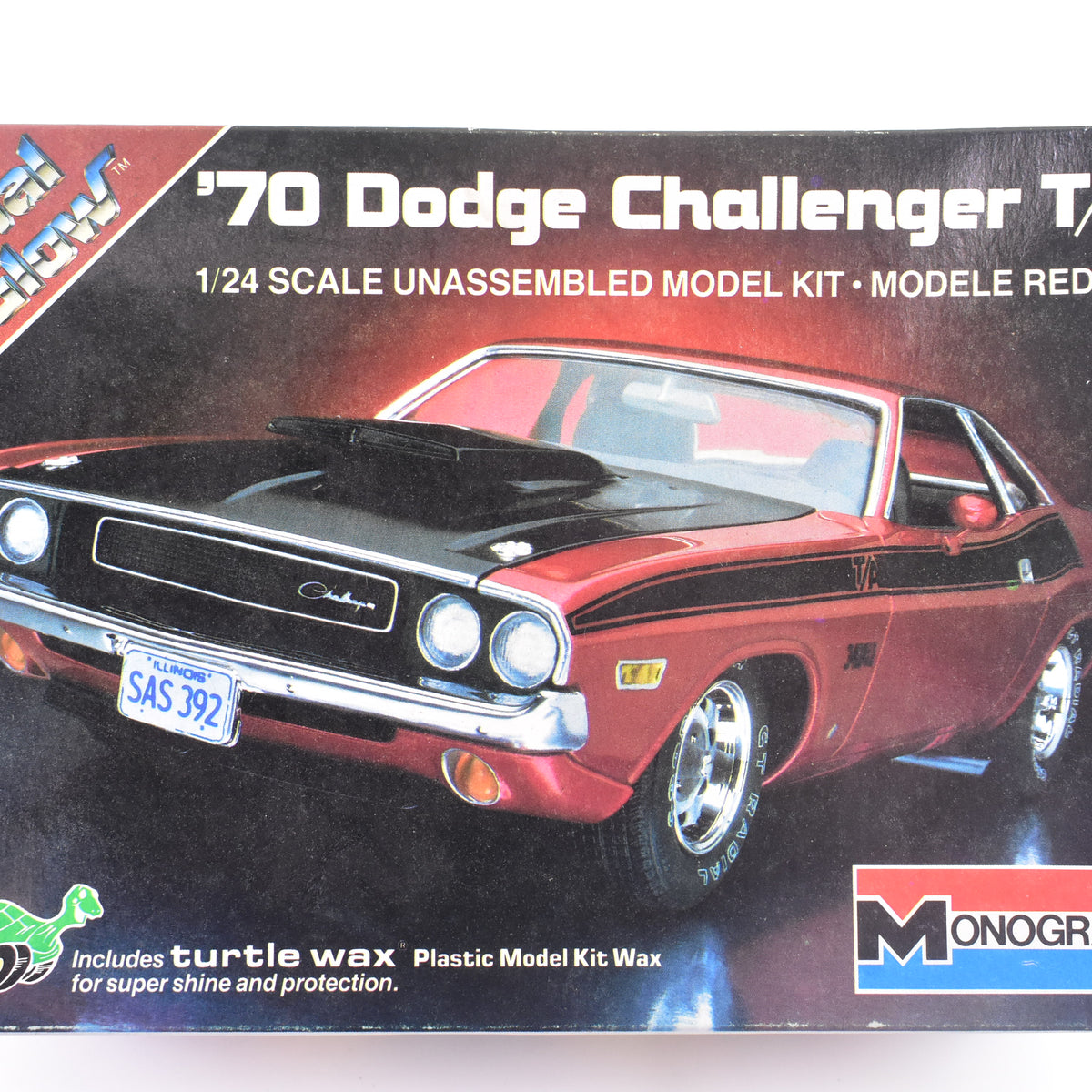 Maquette Monogram 1/24 - Dodge Challenger T/A 1970 - Kit Voiture Muscle Car - Réf 2214 - Occasion