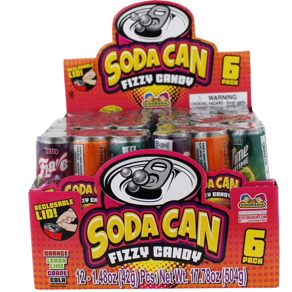 Soda Can Fizzy Candy | 16631 | Nassau Candy