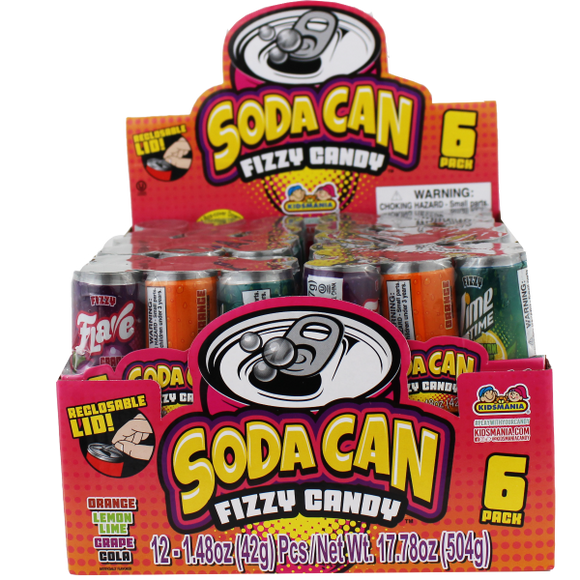 Soda Can Fizzy Candy | 16631 | Nassau Candy
