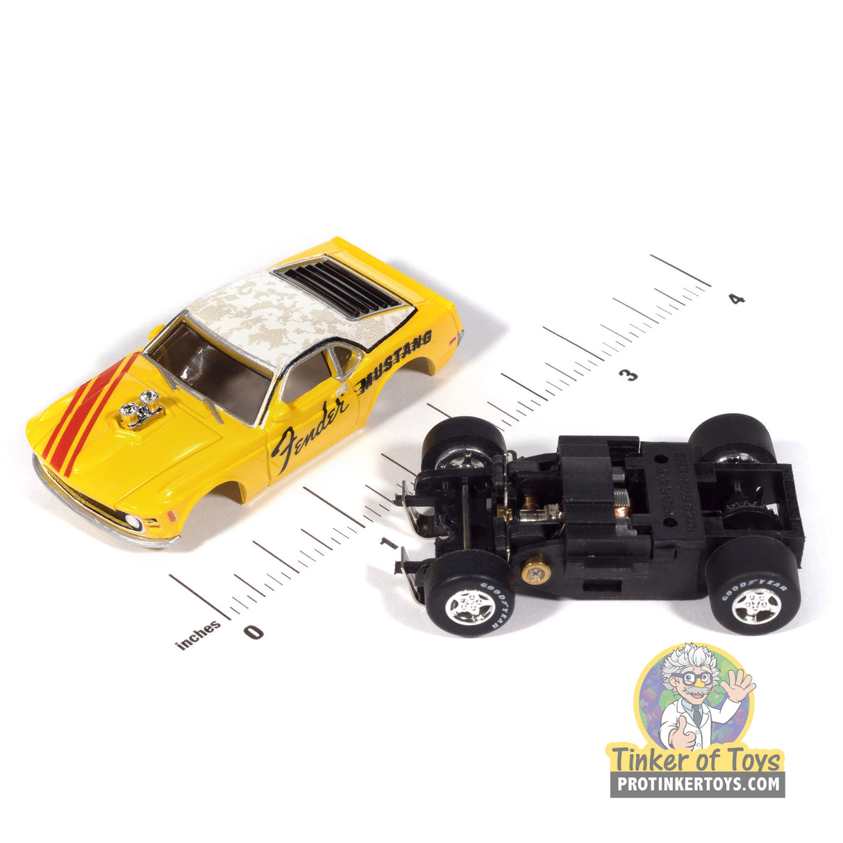 Super III 1970 BOSS Mustang Fender (Yellow) 4B | SC419 | Auto World