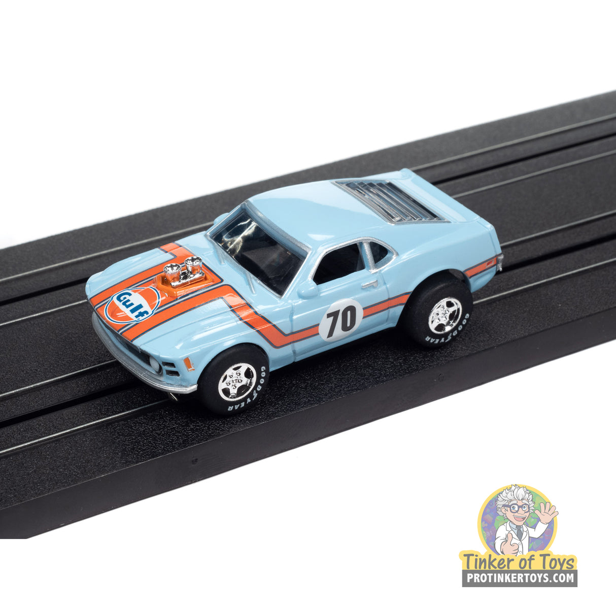 Super III 1970 Ford Boss Mustang (Gulf Blue) 2A | SC383 | Auto World
