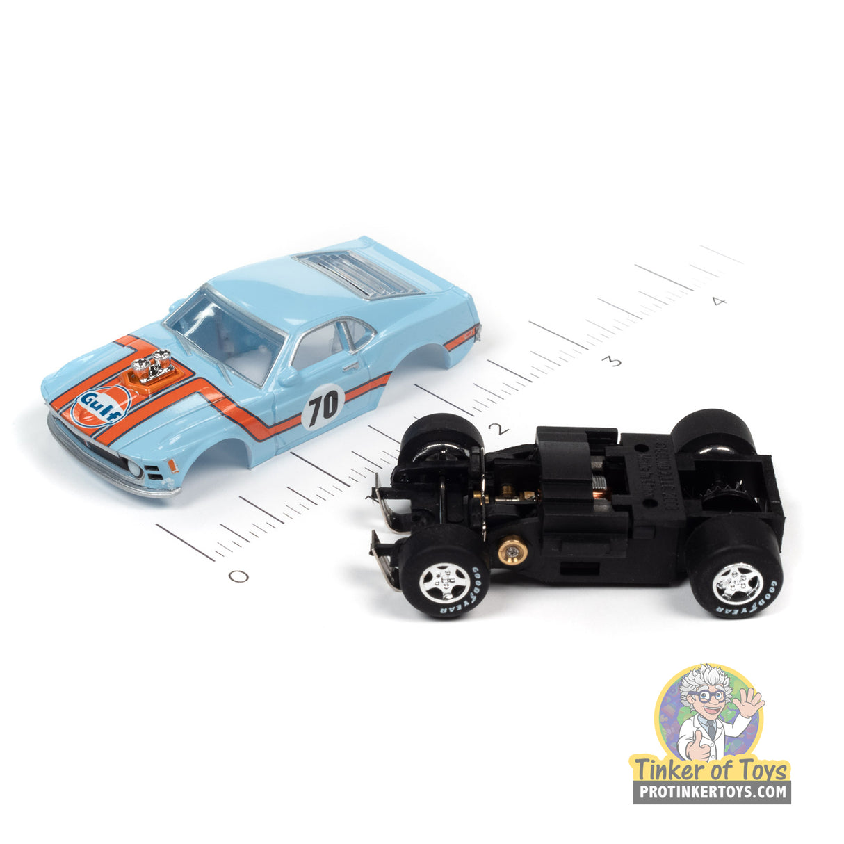 Super III 1970 Ford Boss Mustang (Gulf Blue) 2A | SC383 | Auto World