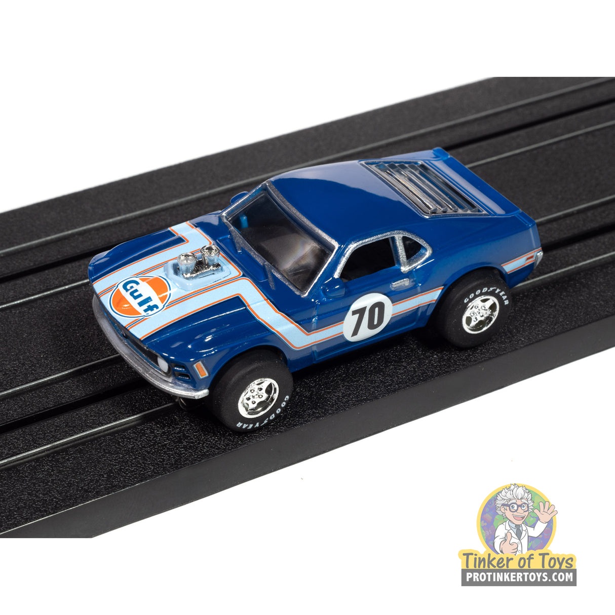 Super III 1970 Ford Mustang (Gulf Blue) 1A | SC413 | Auto World