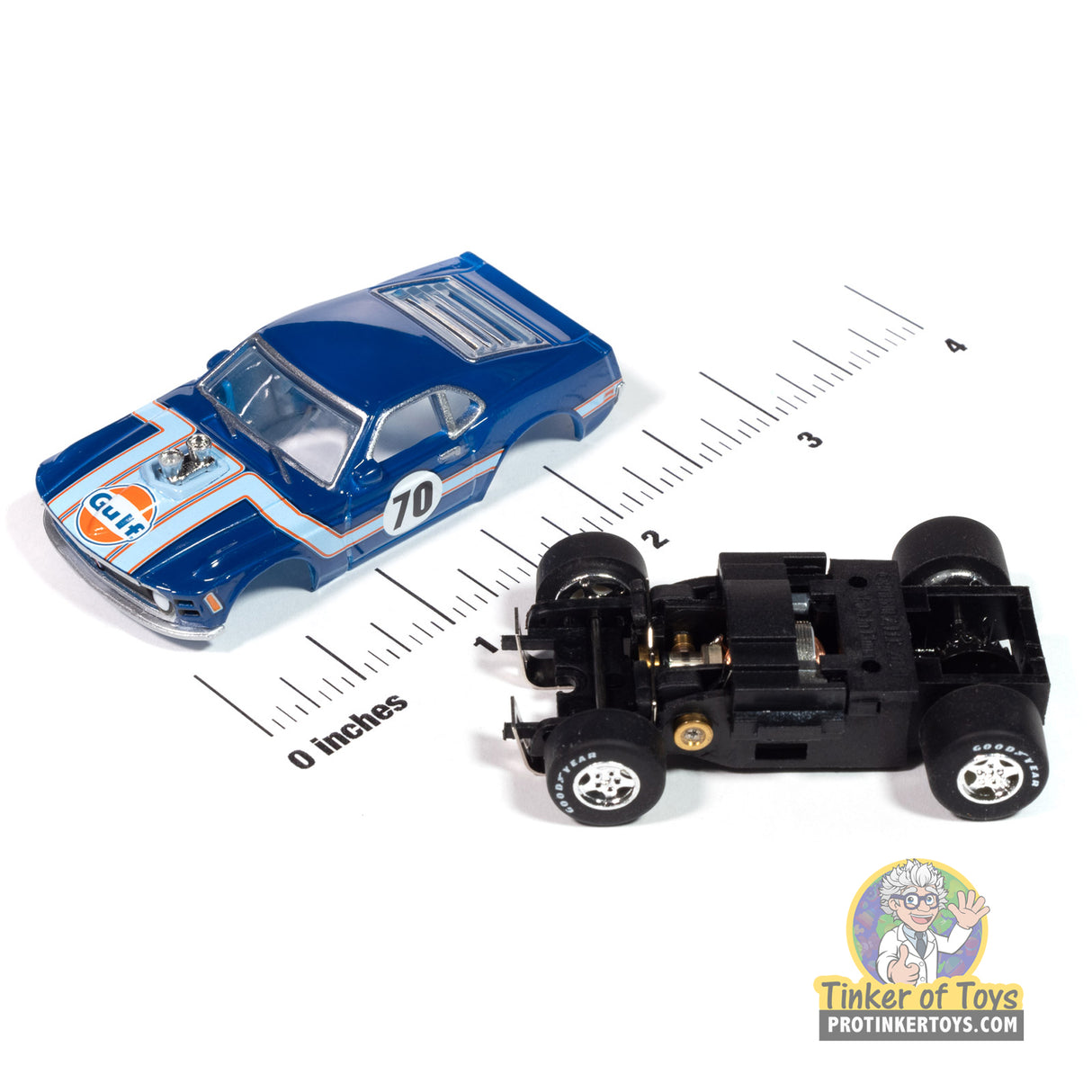 Super III 1970 Ford Mustang (Gulf Blue) 1A | SC413 | Auto World