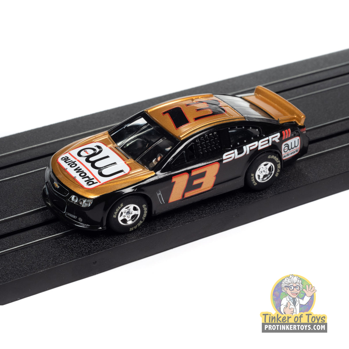 Super III 2015 Chevy SS Stock Car (Black/Gold) 3A | SC383 | Auto World