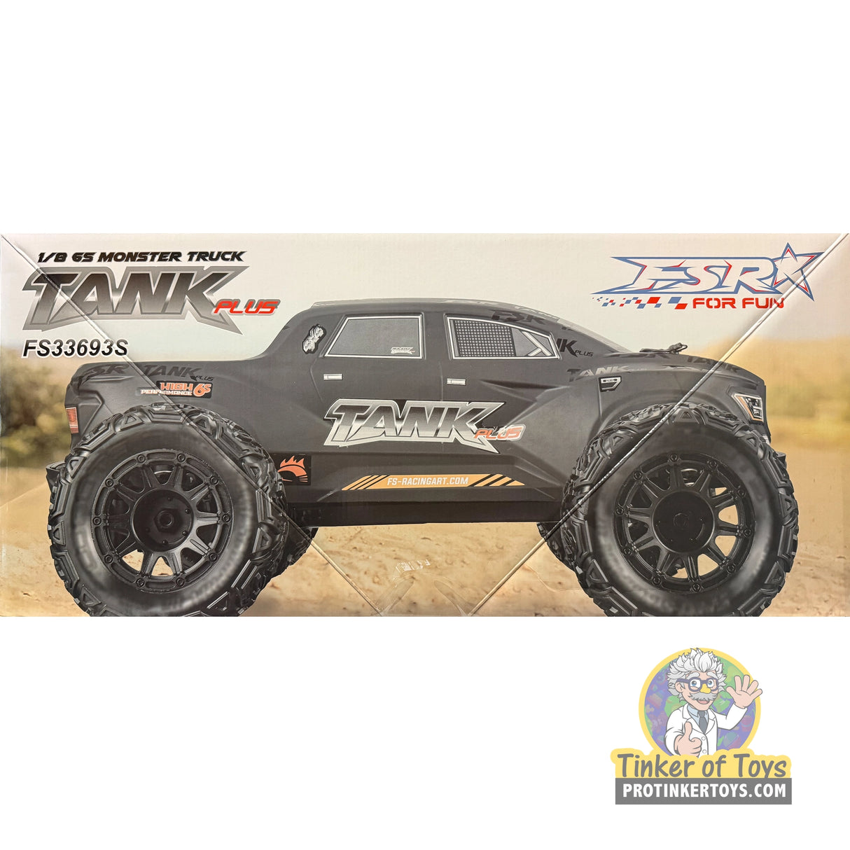 Tank 6S 1/8 Brushless 4WD Monster Truck (Black) | FSR25125 | FS Racing