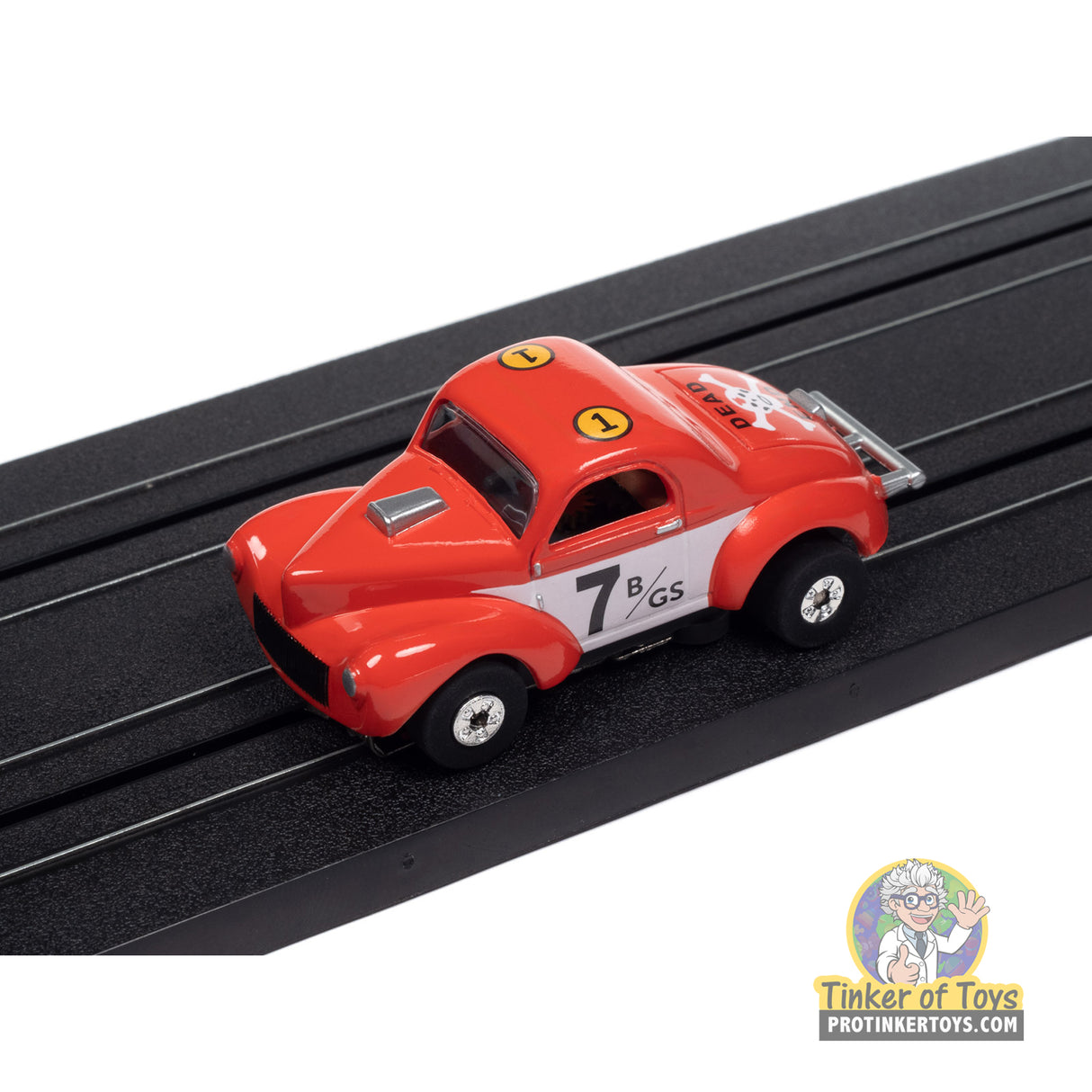 Thunderjet 1941 Willys Coupe Gasser (Red, Race Graphics) 1B | SC408 | Auto World